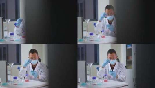 实验室里科研人员生物化学医学实验科学研究高清在线视频素材下载