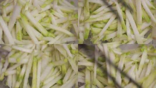 【镜头合集】芥菜加盐腌制榨菜  (1)高清在线视频素材下载