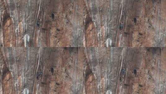 一名男子攀登悬崖高清在线视频素材下载