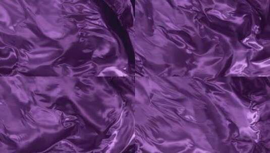紫色系丝绸织物飘动 (10)高清在线视频素材下载