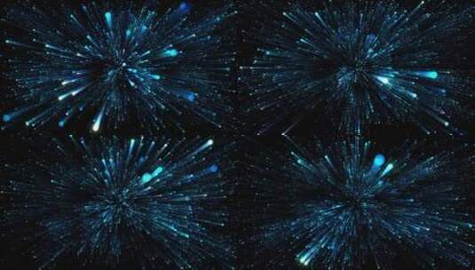 梦幻蓝色粒子LED VJ背景素材高清在线视频素材下载