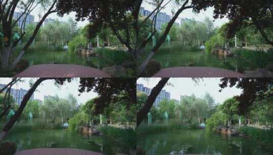 武汉硚口区园博园银川园风景高清在线视频素材下载