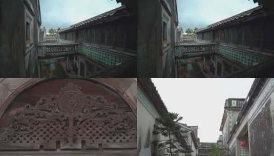 潮汕驷马拖车古建筑群高清在线视频素材下载