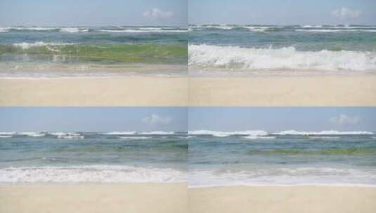 印尼巴厘岛沙滩海浪高清在线视频素材下载