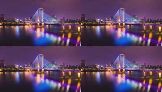 南宁白沙大桥延时视频高清在线视频素材下载