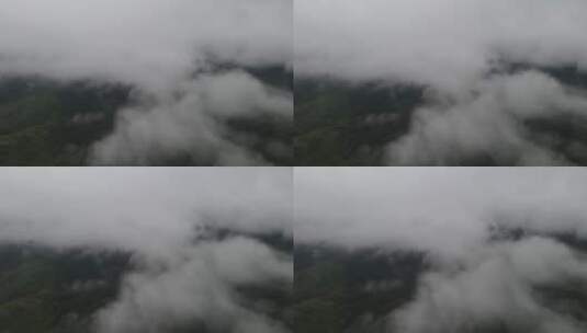 云海飘在山峰上高清在线视频素材下载