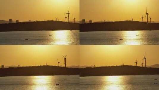 新能源风力发电航拍高清在线视频素材下载