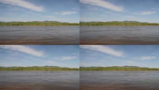 内蒙古中俄界河额尔古纳河高清在线视频素材下载