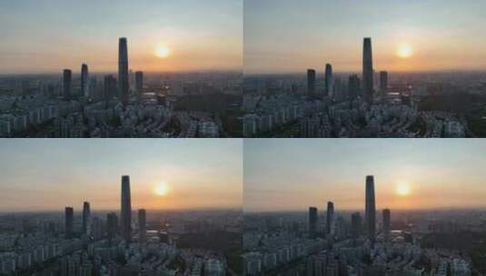 广东省东莞市城市风光航拍高清在线视频素材下载