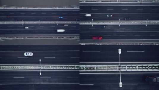 闵浦大桥俯拍高清在线视频素材下载