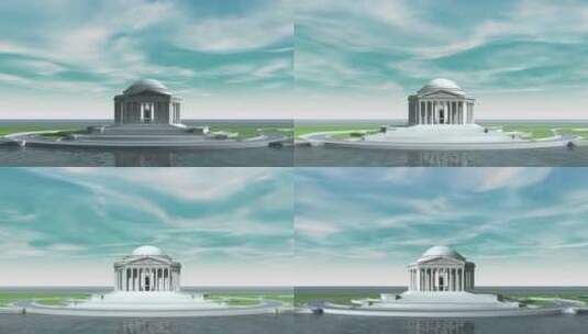 杰斐逊纪念馆高清在线视频素材下载