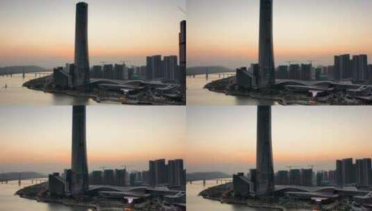 珠海第一高建筑高清在线视频素材下载