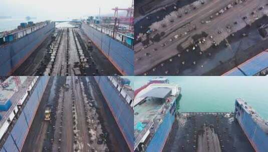 集装箱港口货运物流高清在线视频素材下载