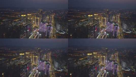 杭州城西未来科技城夜景7高清在线视频素材下载