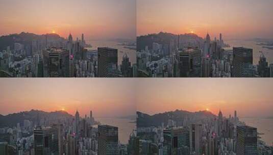 香港日落高清在线视频素材下载