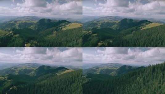 4k风景航拍香格里拉森山风景高清在线视频素材下载