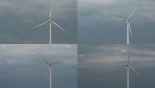 风力发电机延时摄影高清在线视频素材下载