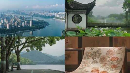 杭州地标风景宣传片高清在线视频素材下载