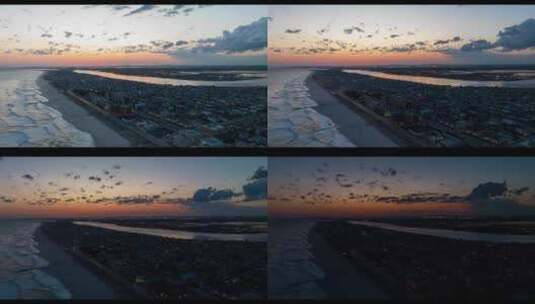 长岛纽约海岸线无人机高清在线视频素材下载