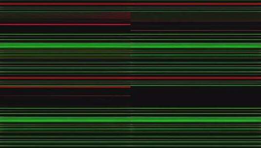 屏幕上的绿色和红色故障条纹高清在线视频素材下载