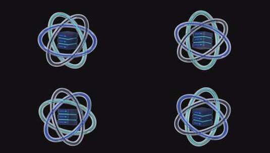 3D动画数据科学图标高清在线视频素材下载