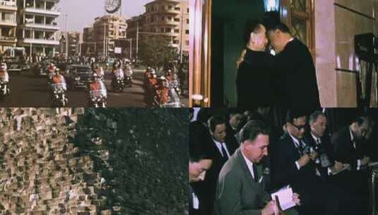 1963年 周恩来访问埃及高清在线视频素材下载