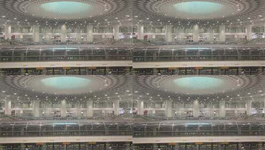 现代地铁站内部全景高清在线视频素材下载