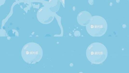 水泡mg动画ai原画绘制logo演绎高清AE视频素材下载