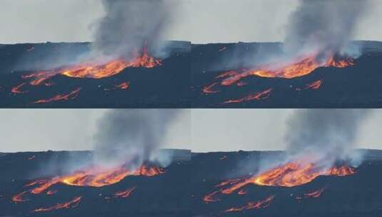 火山爆发-山火高清在线视频素材下载