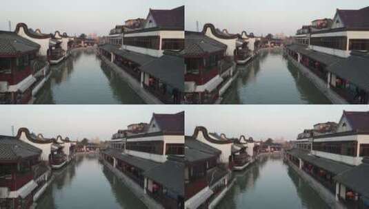 上海召稼楼古镇4K航拍原素材高清在线视频素材下载