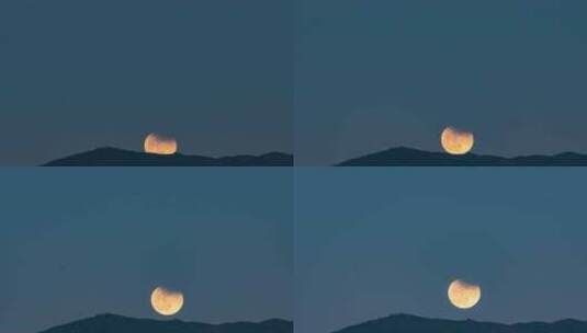 丽江的月食之夜高清在线视频素材下载