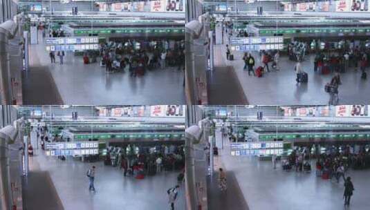 罗马机场延时拍摄高清在线视频素材下载
