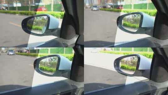 路面交通安全后视镜倒车影像设备高清在线视频素材下载