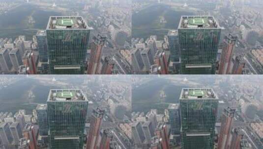 广西南宁城市风光地标建筑航拍高清在线视频素材下载