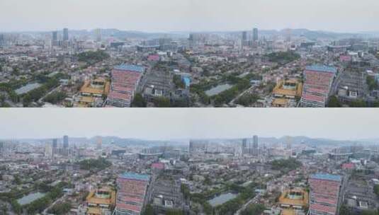 航拍山东济南现代城市风光高清在线视频素材下载