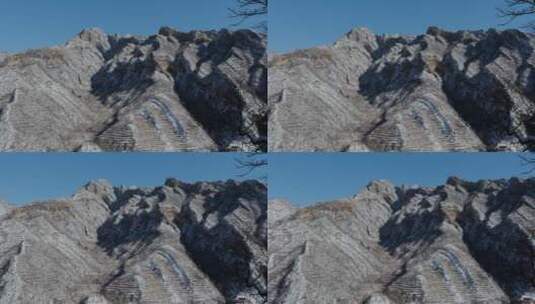 北京雪后山区4K拍摄高清在线视频素材下载
