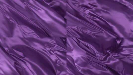 紫色系丝绸织物飘动 (11)高清在线视频素材下载