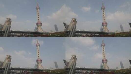 上海东方明珠天桥延时高清在线视频素材下载