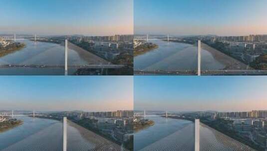 重庆马桑溪大桥航拍高清在线视频素材下载