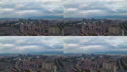 浙江义乌城市风光大景航拍高清在线视频素材下载