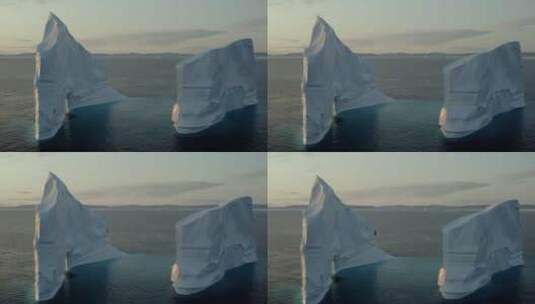 海面上的冰山高清在线视频素材下载