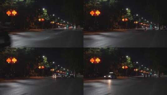 夜晚的街道高清在线视频素材下载