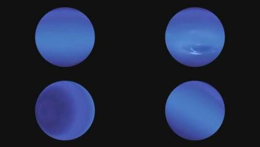 太阳系海王星自转公转宇宙概念高清在线视频素材下载