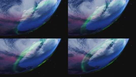从太空看地球南极高清在线视频素材下载