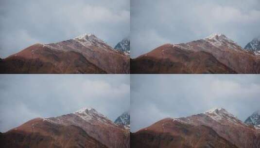 山峰的壮丽景观高清在线视频素材下载