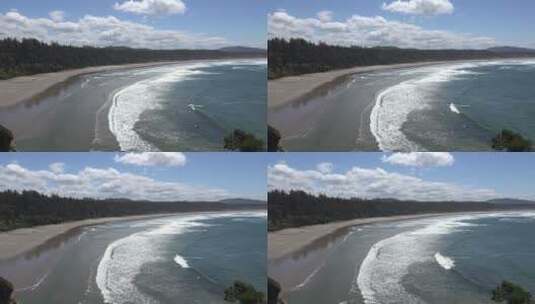 海浪拍打着海岸  高清在线视频素材下载