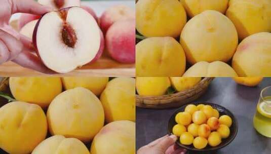 新鲜水蜜桃高清在线视频素材下载