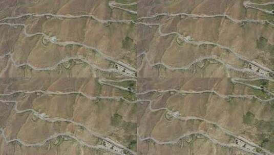 西藏怒江72拐盘旋公路高清在线视频素材下载