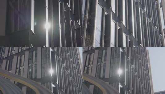 金融中心写字楼CBD大楼外观光影拍摄高清在线视频素材下载