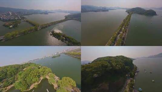 【fpv】穿越黄石杭州东路到团城山公园高清在线视频素材下载